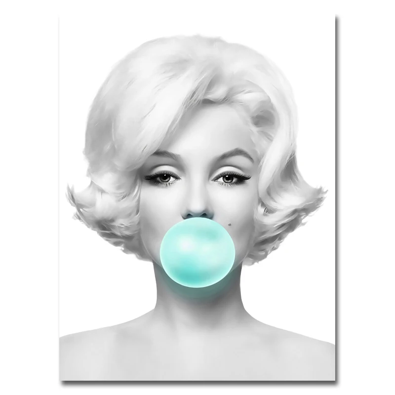 Мэрилин Монро Одри Хепберн воздушный шар плакат и печать холст картины для гостиной домашний Декор стены искусства без рамки - Цвет: CL1098