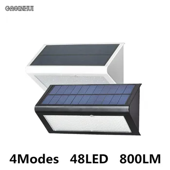 

Newest 4 Modes 48leds 800LM LED Solar Light Radar Motion Sensor Solar Wall Lamp Outdoor Garden Waterproof