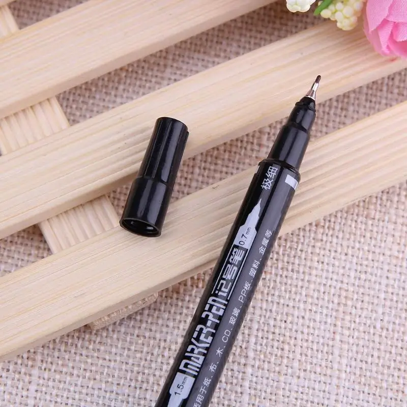 Low Price Wholesale Permanent Markers Double Head Drawing Sketch Finliner Graphic Waterproof School Office Stationery Oily Pen