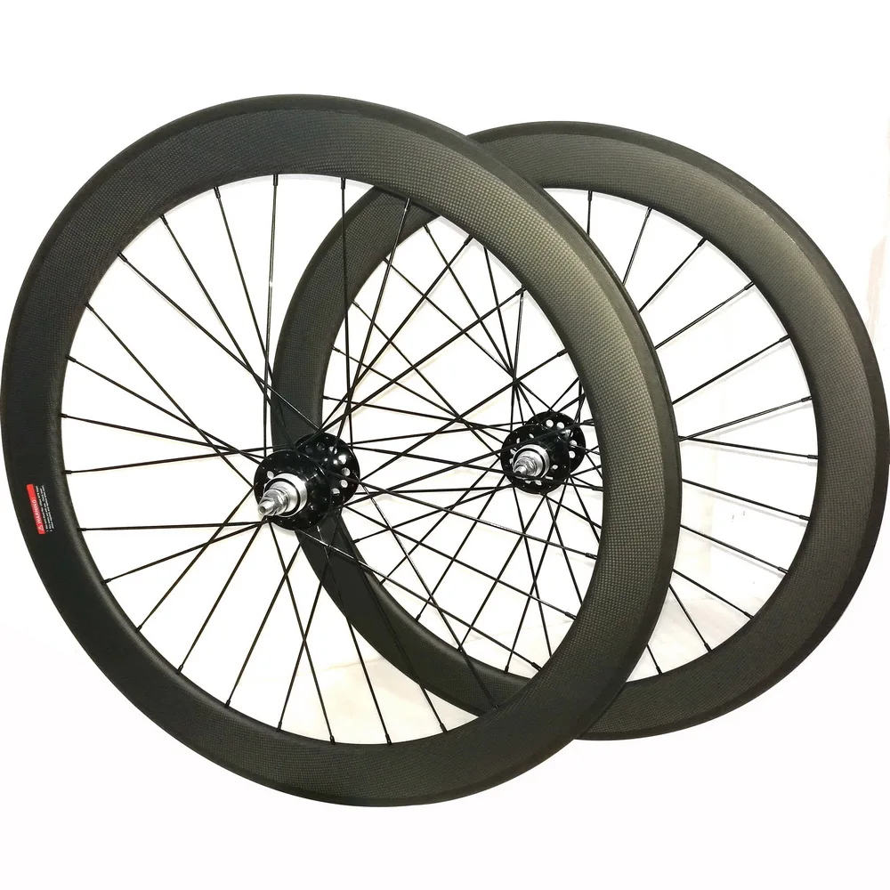 700c углерода трек колеса Fixed Gear Карбон колесная 60 мм довод один Скорость велосипед