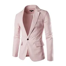 Для мужчин Костюмы Пальто Блейзер на одной пуговице Бизнес& Повседневная куртка Летние Свадебные пальто нестандартного размера и цвета