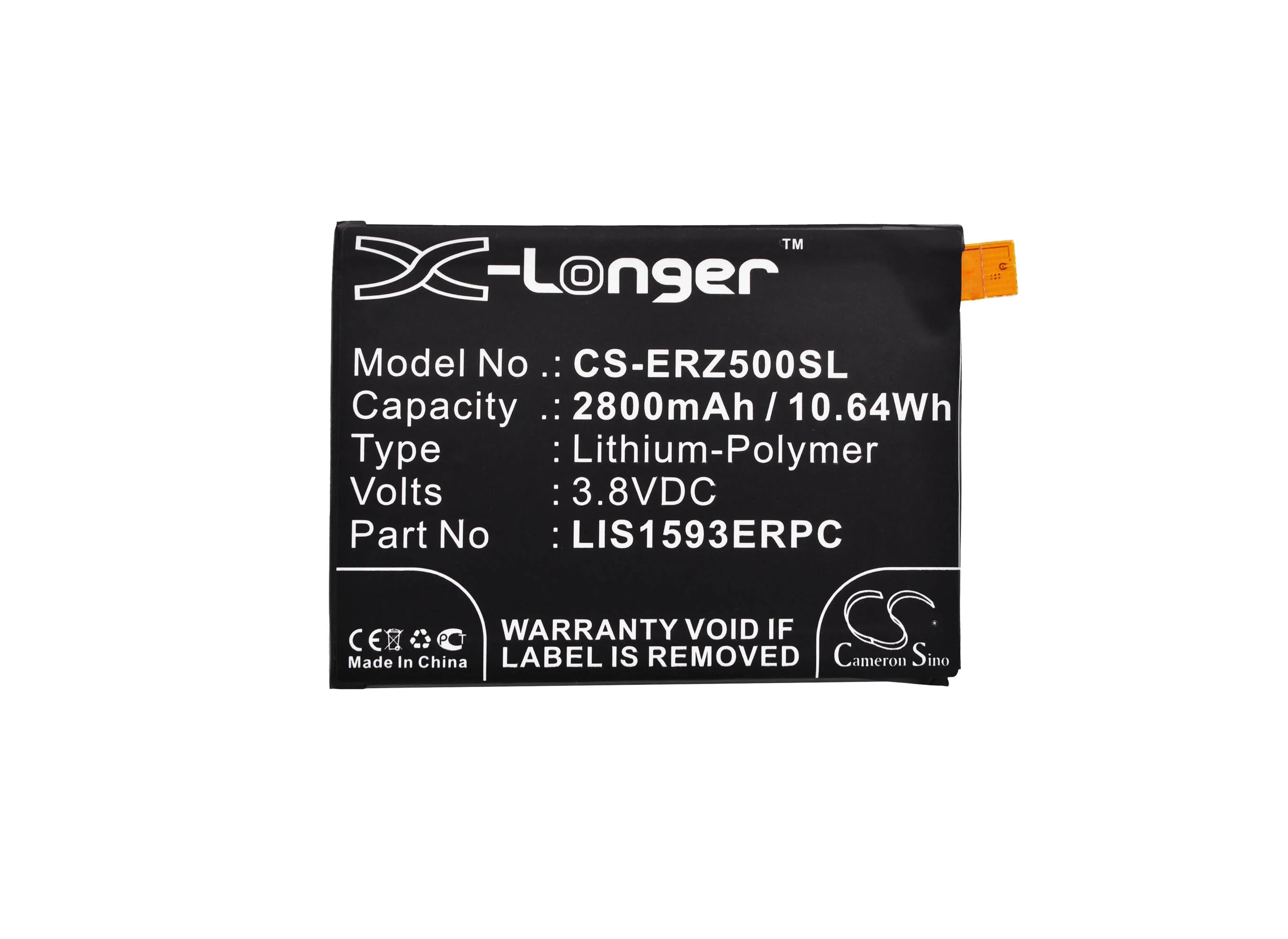 Аккумулятор Cameron Sino 2800 мАч 1294 1249 LIS1593ERPC для Sony Ericsson E6653 E6683 SO 01H SOV32 Xperia Z5 Dual|cameron