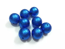 (Elija el Tamaño Primero) 12mm/16mm/20mm Royalblue Arrugas Perlas Para La Joyería de Moda haciendo