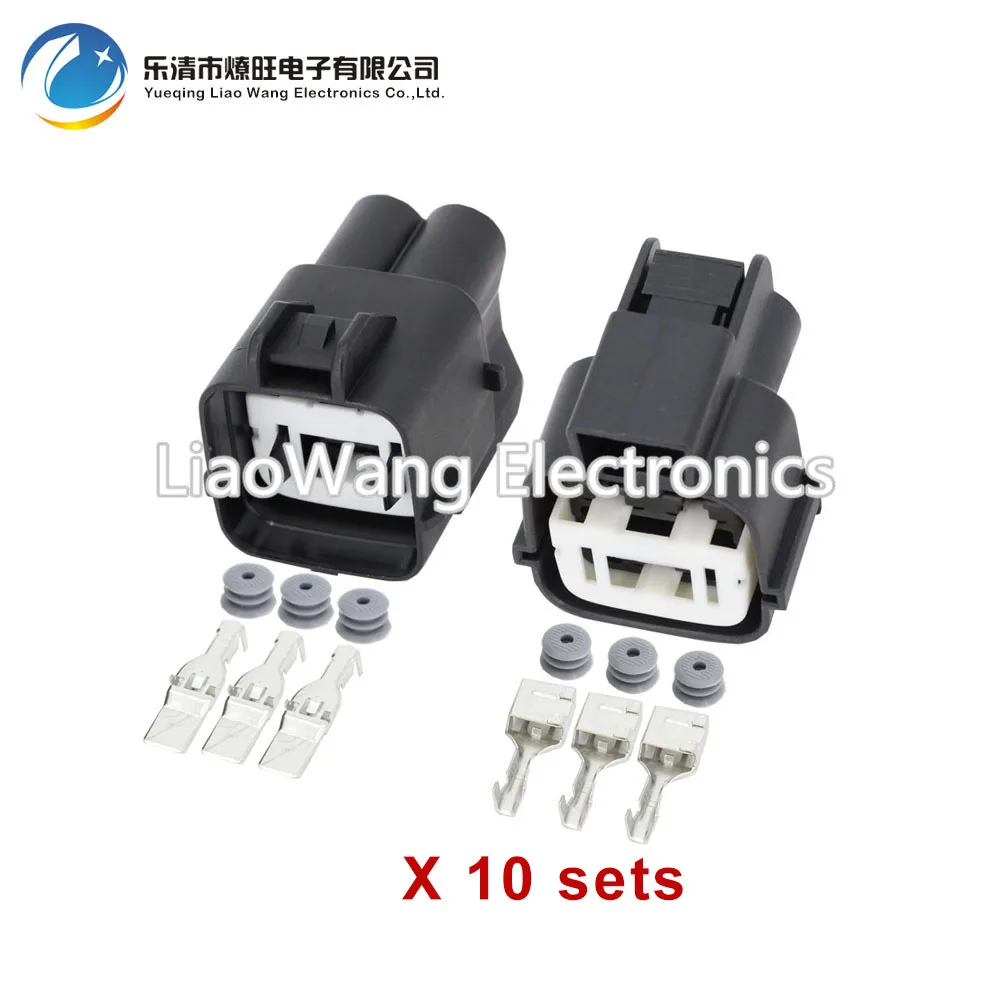 

10 sets/lot 3pin Automotive waterproof connector Automotive connector with terminal block DJ7032K-7.8-11/21