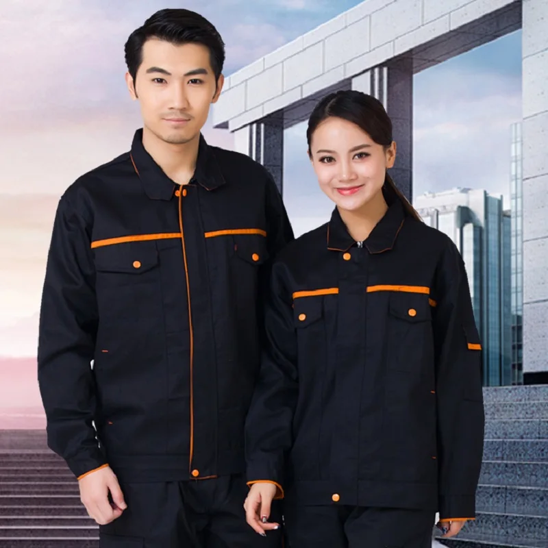 Work Clothing Men Women Uniform Long Sleeve Coveralls Protective Cloth Overalls for Worker Repairman Machine Auto Repair Welding