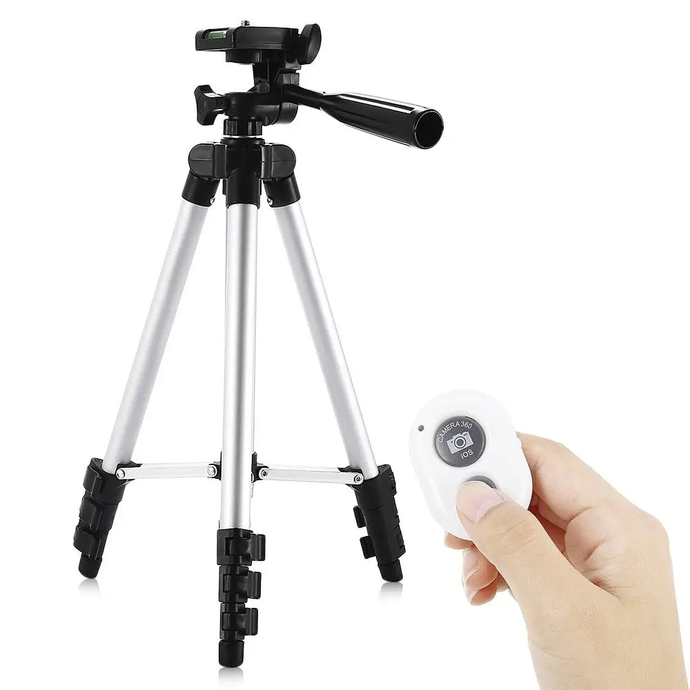 HM3110A Camera Camcorder Flexible Three way Head Tripod with Bluetooth 4.0 Remote Controller