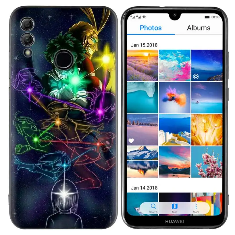 My Hero Academia Boku Anime Silicone Phone Case For Honor 8X 8C 8A 8S 10 10I Lite Play V20 Y9 Y7 Y6 Y5 Prime 2018 2019 9