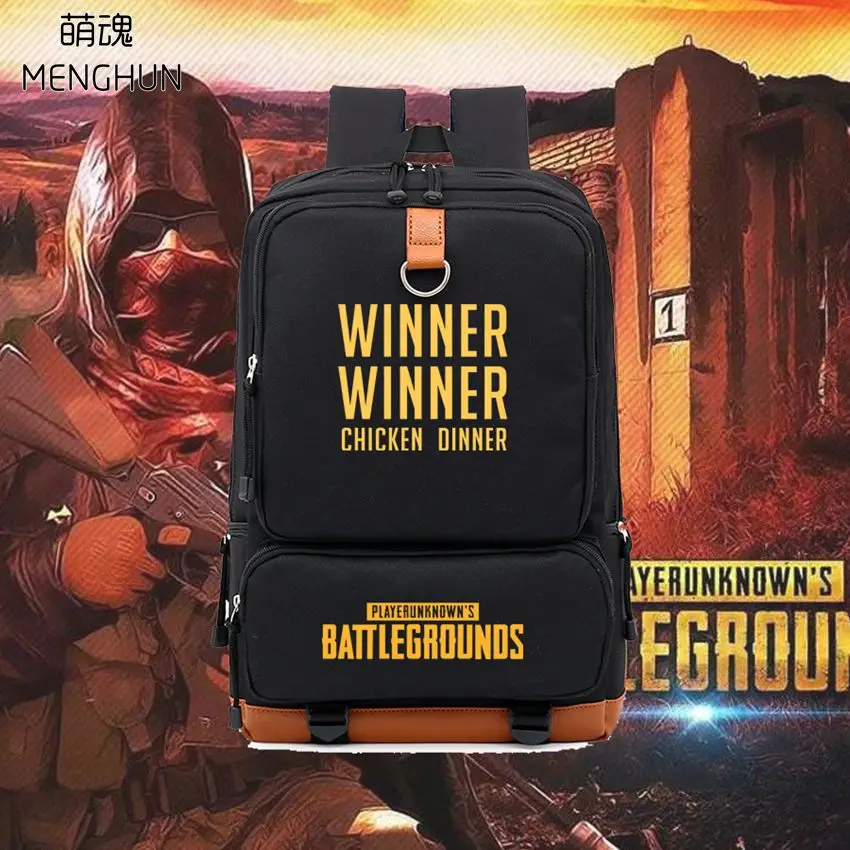 Прохладный FPS игры PUBG рюкзаки игрок неизвестных battlegrounds высокое качество рюкзак победитель курица сумка для продуктов nb215