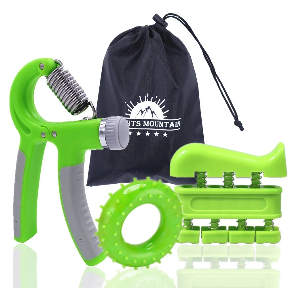 

Hand Grip Strength Finger Trainer Set Adjustable Hand Gripper Finger Exerciser Grip Ring for Rehabilitation Guitar Rock Climbing