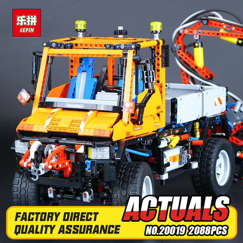 

2017 New LEPIN 20019 2088Pcs Technic Truck Unimog U400 Model Building Kits Blocks Funny Bricks Compatible Toys 8110 for Children