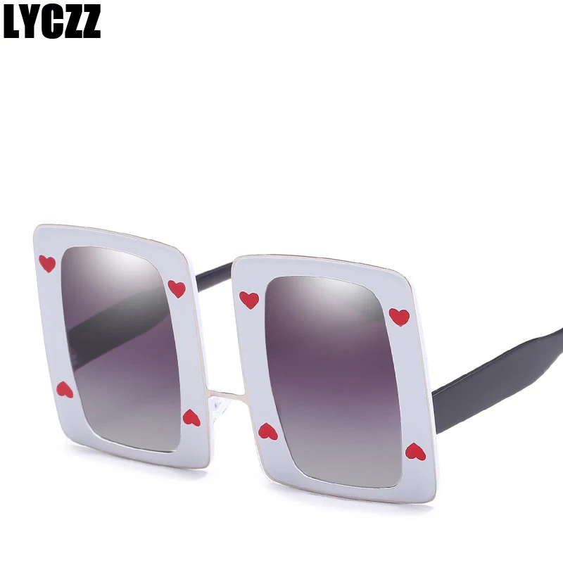 Lyczz роскошные женские солнцезащитные очки с большими рамами UV400 защитные Мода