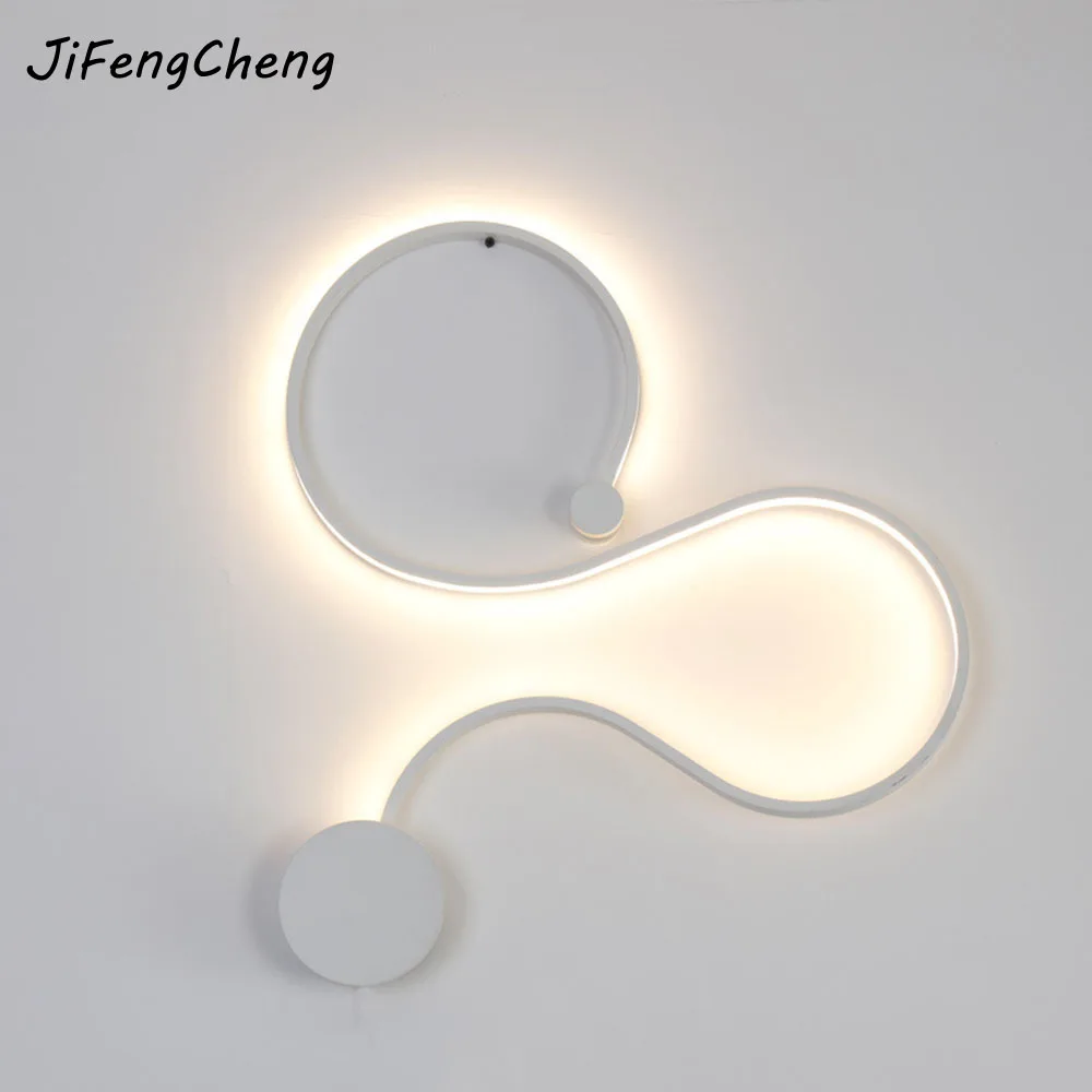 

Modern Minimalist Creative Wall Lamp LED Bedroom Stylish Luminaria Designer Living Room Corridor Loft Home Lighting Fixtures