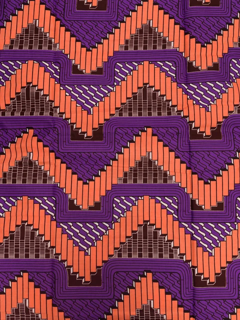 kente cloth real wax blue black orange striped lattice designs 6 blue and black designs