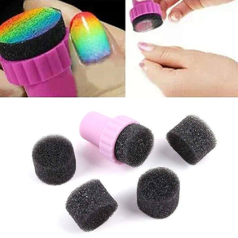 

Nail Sponge Stamper Beauty Manicure Tool Nail Art Image Stamp for Gradient Color Template Nail Transfer Manicure DIY Tools