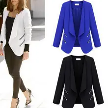 Женский блейзер весна осень индивидуальный карман на молнии Женский офисный жакет Блейзер Женский