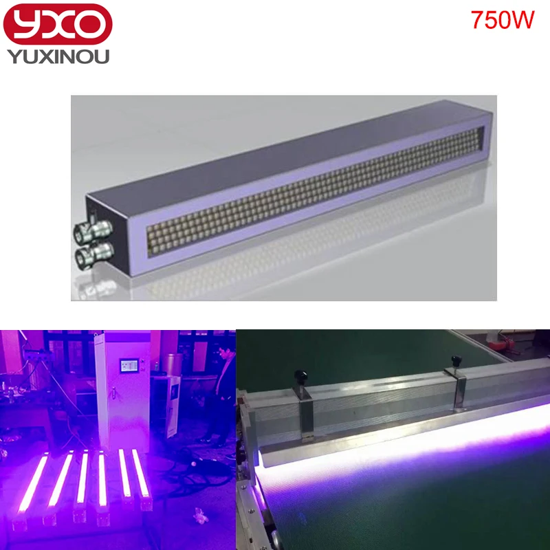 1pcs 750W UV LED curing system for printing uv led curing machine for
