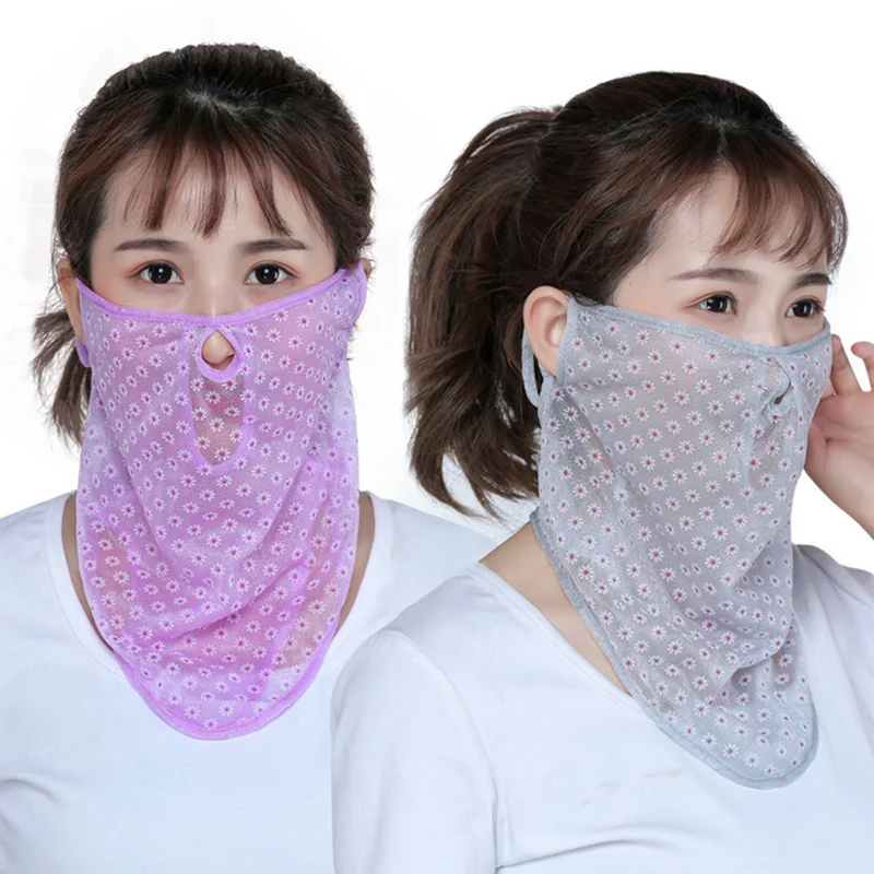 

New Golf Sunscreen Masks Womans Golf Uv-blocking Mouth Mask Protection Neck Face mask free shipping