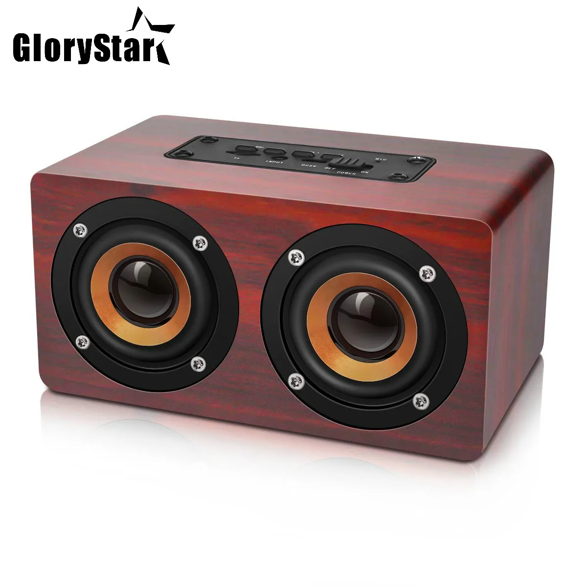 

New Retro Wood Wireless Bluetooth Speaker Portable Wooden HiFi Audio Suppor TF Cart Bass Stereo Music MP3