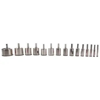 

15Pcs/set 6mm-50mm Diamond Holesaw Drill Bit Tool for Ceramic Porcelain Glass Marble 6/8/10/12/14/16/18/20/22/25/26/28/30/40/5