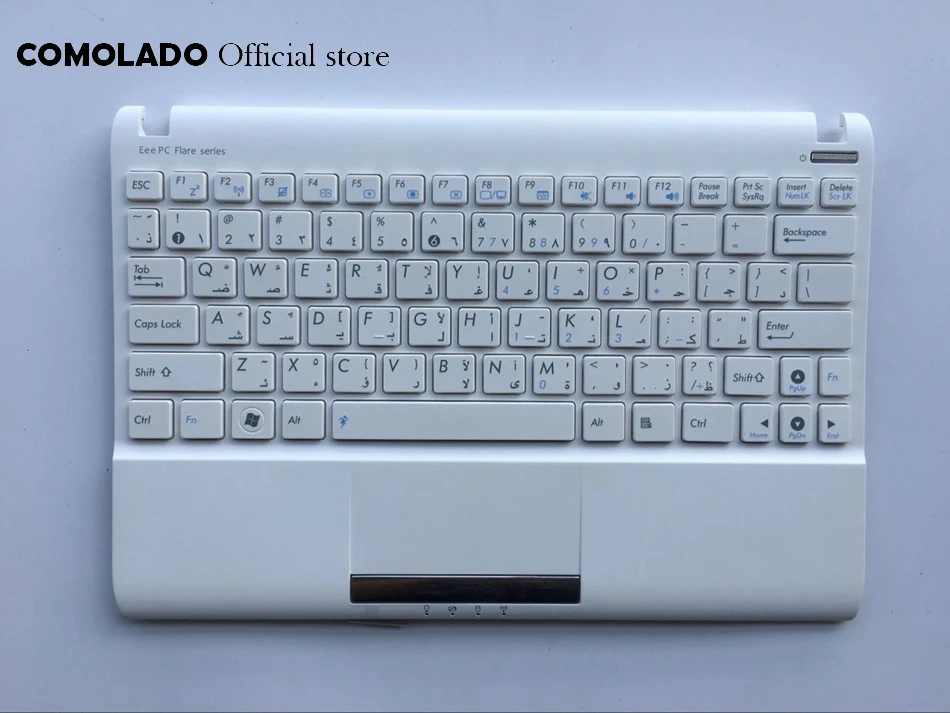 AR арабская клавиатура для ASUS Eee PC 1025 1025C белая с рамкой Клавиатура