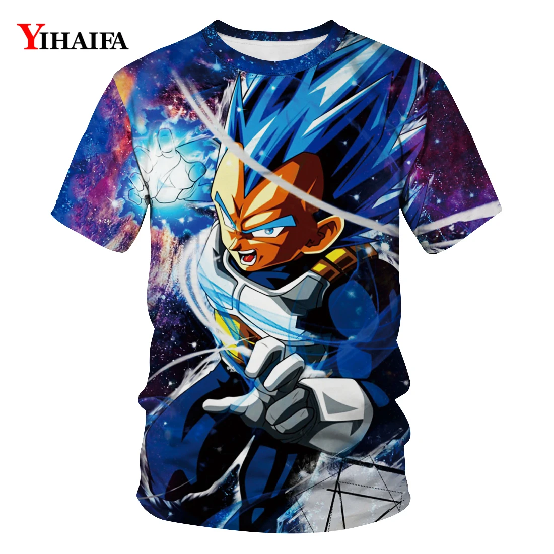 

Summer Man Tee shirt Anime Men's 3D T-shirt Dragon Ball Z Goku Super Saiyan Vegeta Printed Cartoon Tops