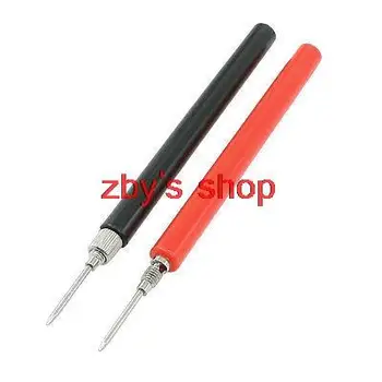 

13cm Long Multimeters Probe Testing Test Lead Cable Black Red 2 Pcs