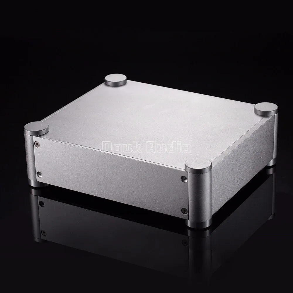Aluminium Enclosure Silver Chassis Preamplifier Case DAC Box Headphone Amp House