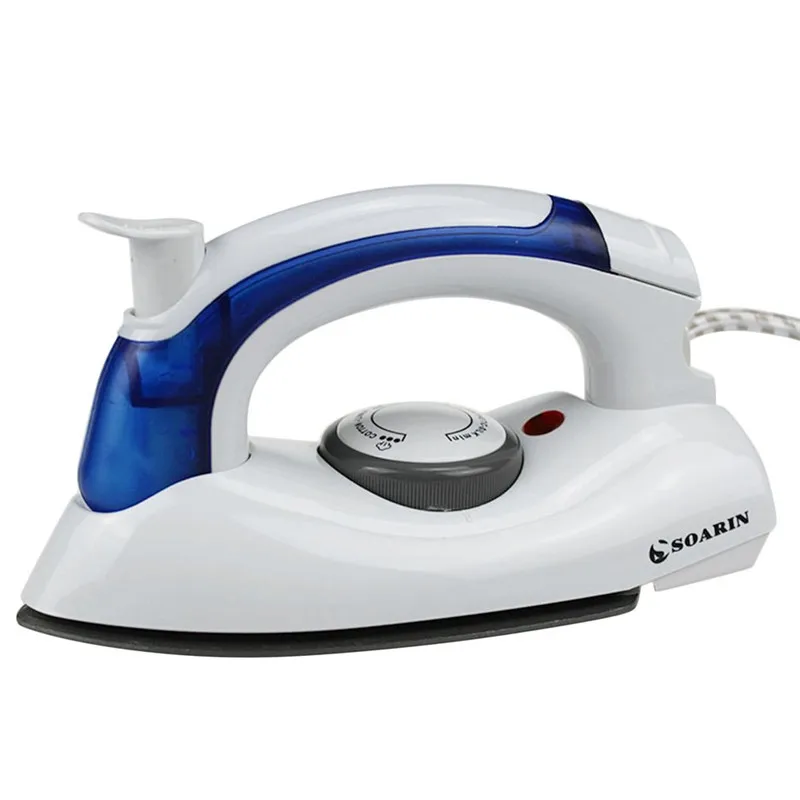 

SOARIN Mini Electric Steam Iron For Clothes Iron With 3 Gears Teflon Baseplate Foldable Handheld Flatiron For Home Traveling