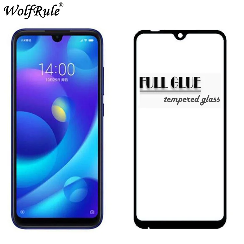 

Wolfrule Full Glass Xiaomi Mi Play Tempered Glass Xiaomi Mi Play Screen Protector 5.84" Full Glue Phone Film For Xiaomi Mi Play