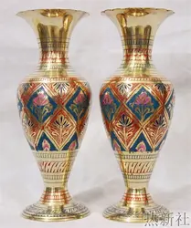 Индии Пакистан импортного бронзовая ваза цветок ваза мельница ремесла подарки