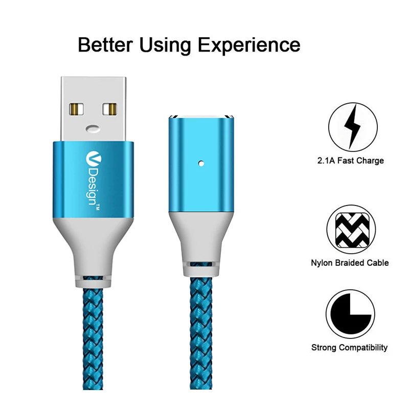 1/2/3 м Тип usb C/Micro USB/IOS Магнитный кабель USB-C Тип-C быстрая Зарядное устройство адаптер Магнит кабель для samsung Apple iPhone iPad