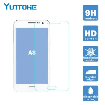 

Screen Protection for Samsung Galaxy A3 Tempered Glass 2.5D 9H Hard Explosion-proof Screen Protection 100pcs/lot