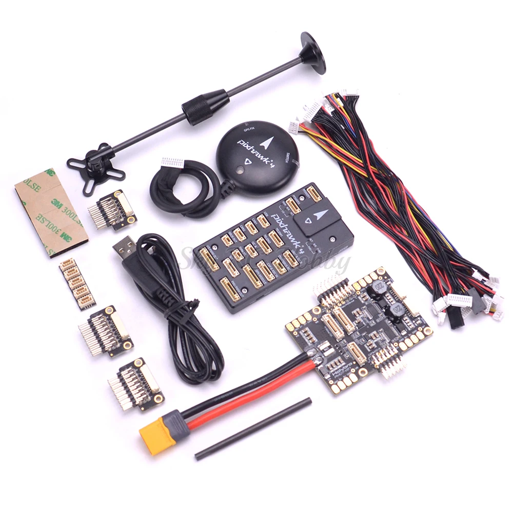 

Pixhawk 4 PX4 Flight Control & GPS MODULE M8N & PM07 Power Management Board autopilot Combo kit For FPV RC Quadcopter