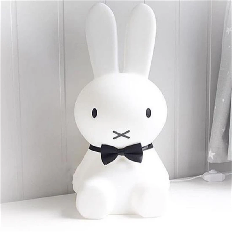 

Nordic Ins Hot LED Big 80CM Rabbit Baby Bedroom Night Light Nursing Light Decorative Light Free Shipping