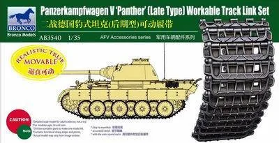 Bronco Models AB3528 Leopard 2 MBT Workable Track Link Set 1/35 Model Kit for sale online 
