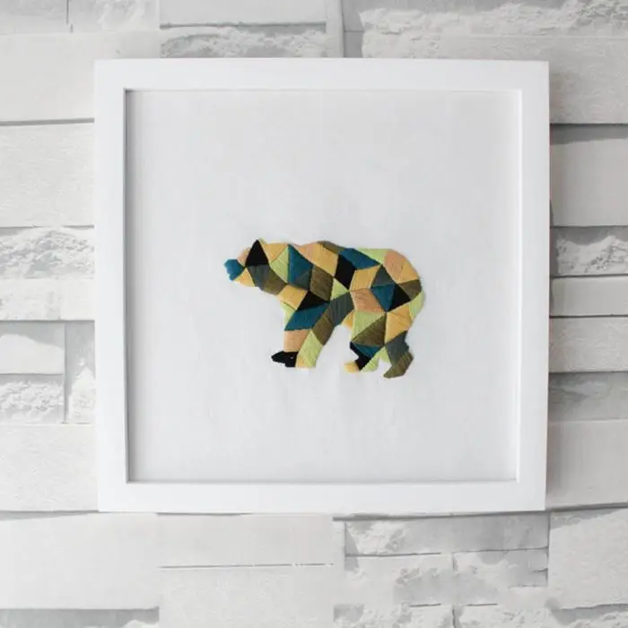 DIY Ribbons Embroidery Tool Needlework Kits Wall Art Home Decoration For Beginner-Drop