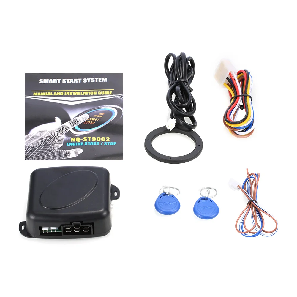 9002 Car Engine Push Start Button RFID Lock Ignition Starter Keyless