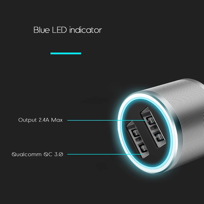 Suntaiho для Qualcomm Quick Charge 3,0 для samsung Xiaomi htc 30 Вт 2.4A быстрое универсальное USB быстрое автомобильное зарядное устройство для IPhone X 8 Plus
