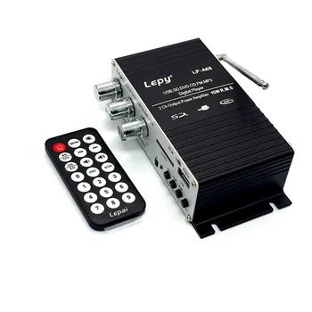 

Power amplifier A68USB12V USB/SD Audio receiver FM decoding card electronic Mini-amplifier with Power supply and audio cable