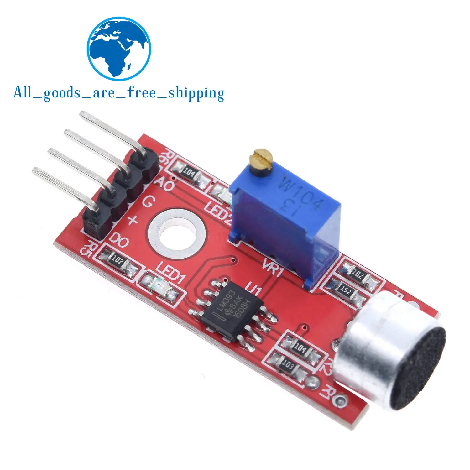 

TZT KY-037 High Sensitivity Sound Microphone Sensor Detection Module For Arduino AVR PIC