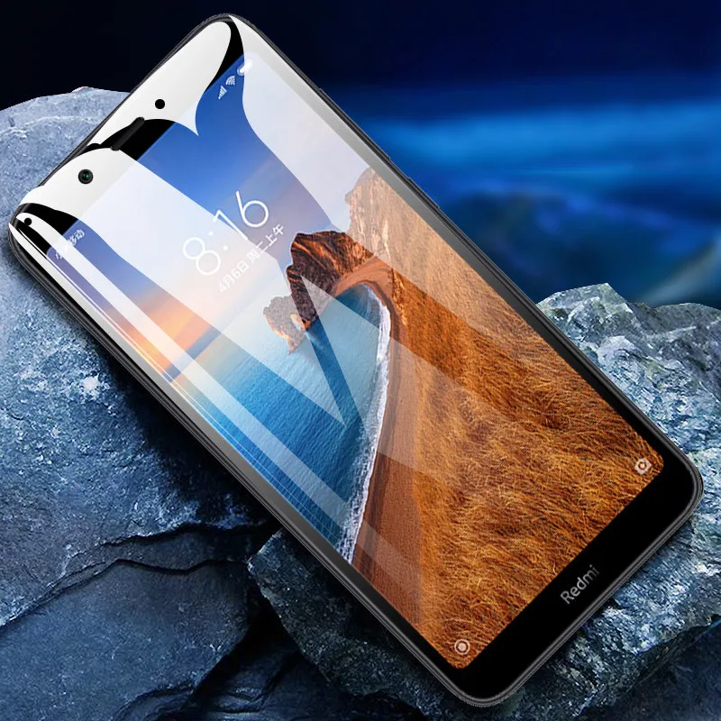 2-в-1 Камера объектив Экран Защитная пленка для на для Xiaomi Redmi 7A полностью наклеиваемая поверхность защитное закаленное Стекло 9D Flim на для Redmi Note 7 7 на для Сяоми ксиоми Редми 7a Ноут 7