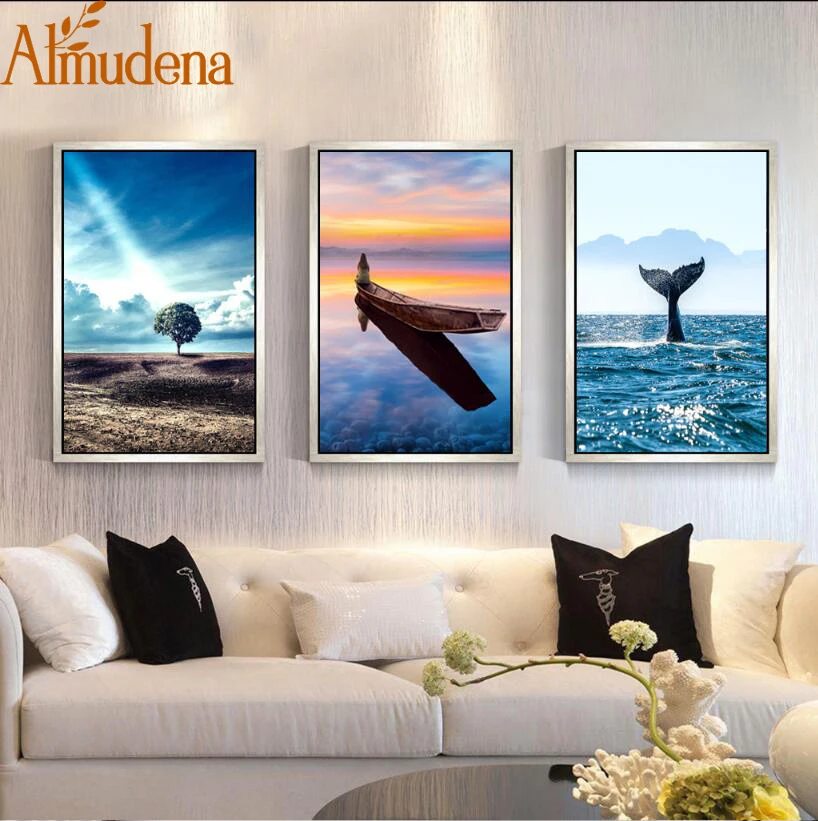 Almudena المؤطرة 3 وحات الشمال المشهد الزخرفي اللوحة مكتب غرفة المعيشة أريكة خلفية جدار الفن poster والمطبوعات Almudena المؤطرة 3 وحات الشمال المشهد الزخرفي اللوحة مكتب غرفة المعيشة أريكة خلفية جدار الفن poster والمطبوعات