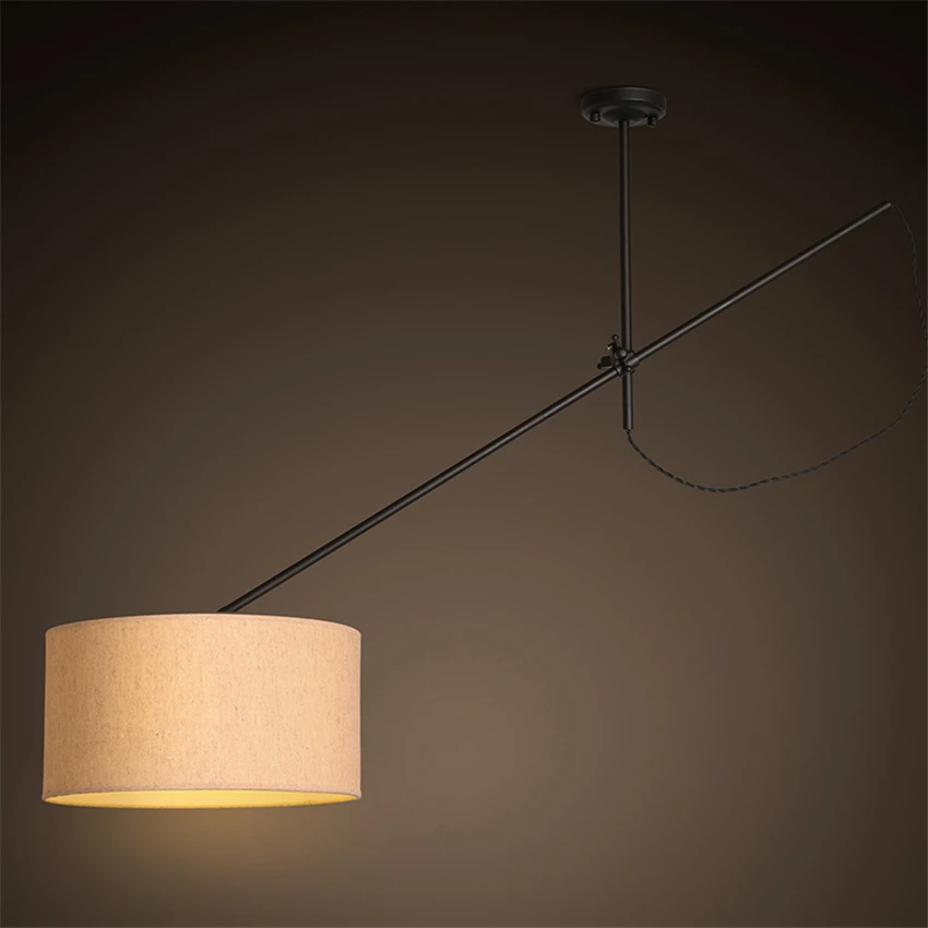 

Northern Ceiling Lamp Europe VIntage Iron Ceiling Lights Kitchen Dining Bar Adjustable Long Arm Study Dining Studio Decor Lights
