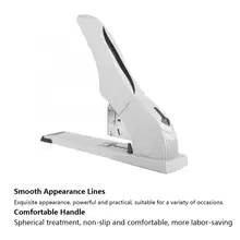 Большой сгущенный Бумажный Переплет сверхпрочный степлер, емкость 200 листов, офисные школьные принадлежности