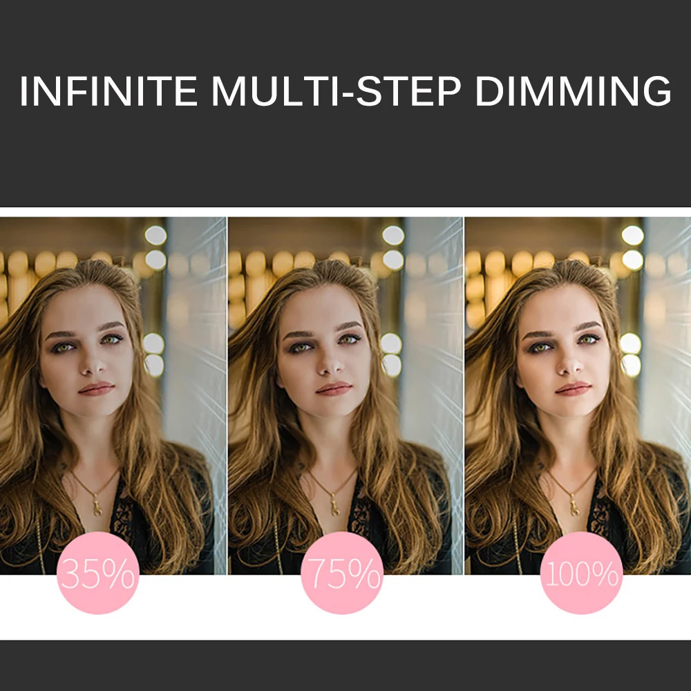 Селфи светодиодный светильник светодиодный кольцевой светильник с регулируемой яркостью красивый USB регулируемый 3 светильник цвета s 10/6 дюйма Макияж Видео фотография