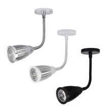 3 Вт/5 Вт/7 Вт Светодиодный светильник для потолка COB фото прожектор регулируемое освещение гибкая труба лампа выставочный стенд магазин