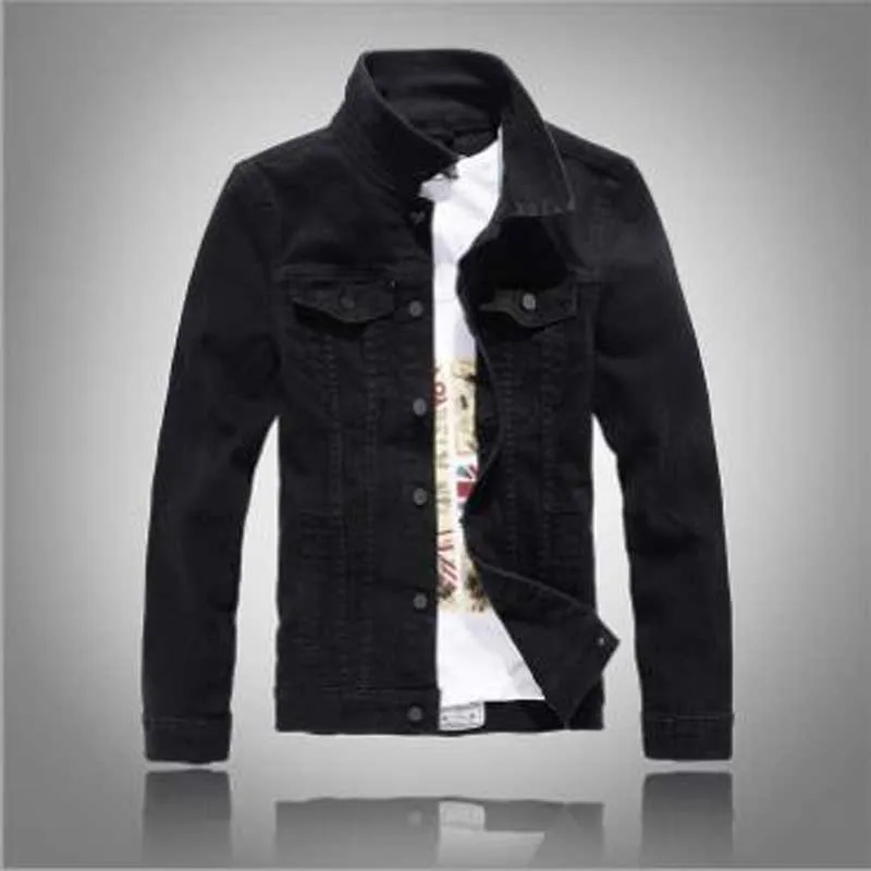 Spring and autumn new men's cowboy jacket long sleeved cowboy jacket Spring and autumn new men's cowboy jacket long sleeved cowboy jacket