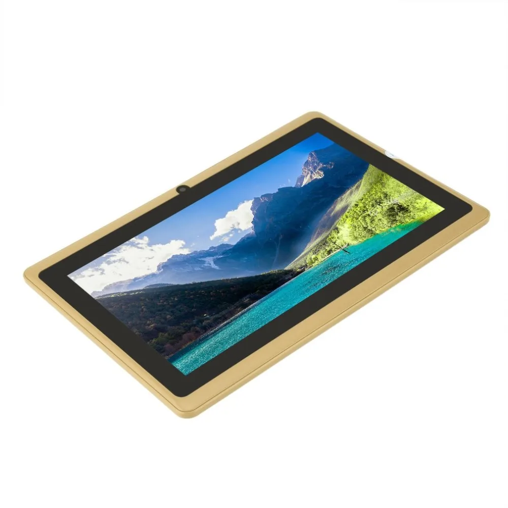 7 дюймов планшеты для детей PC 512MB+ 4GB A33 quad core Dual camera 1024*600 Android 4,4 Tablet PC с силиконовой крышкой