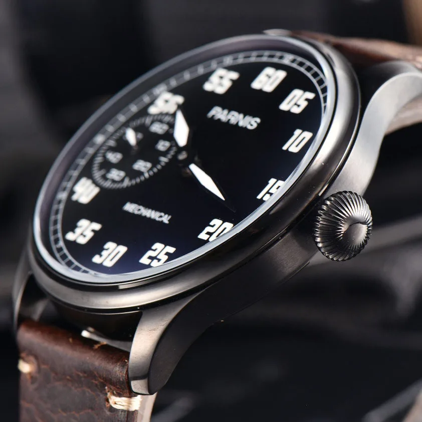 2018-Issue-Casual-Man-Watch-Mechanical-Hand-Winding-Watch-Leather-44mm-Parnis-Hand-Wind-Power-Reserve (2)