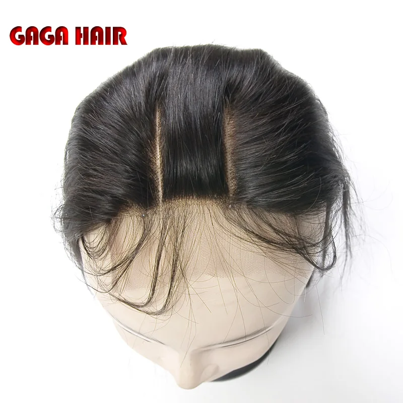 

Cheapest Malaysian Virgin Human Hair Straight Lace Top Closure 5X5" Bleached All The Knots 2 Way Part Hair Piece Free Shipping